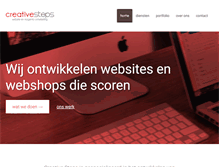 Tablet Screenshot of creativesteps.nl